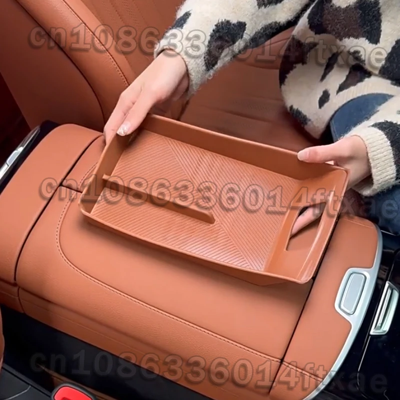 

For Mercedes-Benz S-Class W223 2021-2025 central control armrest box silicone storage box car interior supplies storage box