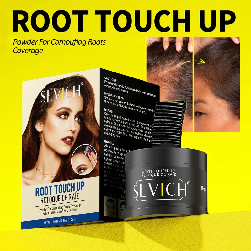 

Hair Line Powder Black Root Cover Up Natural Instant Waterproof Hair Filling Repair Concealer Coverage Makeup Fluffy Hair Loss