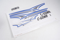 FMSRC 1500mm 1.5m Cessna 182 Decal Sheet Blue Red FMSET112BU FMSET112RD Sky Trainer 182 RC Airplane Aircraft Model Plane Parts