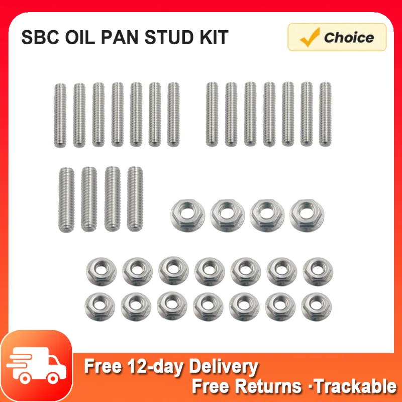 Sbc Ölwanne bolzen Kit Schrauben Edelstahl Kit Ersatz für chevy 283 327 350 400 kleiner Block sbc Ölwanne Bolzen Kit