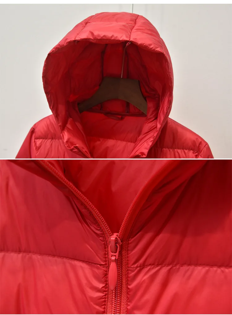 Frauen Lange Mit Kapuze Unten Mantel 2024, Neue Herbst Winter Ultra Licht Dünne Weiße Ente Unten Jacke Parkas Weibliche Bigsize Puffer outwears