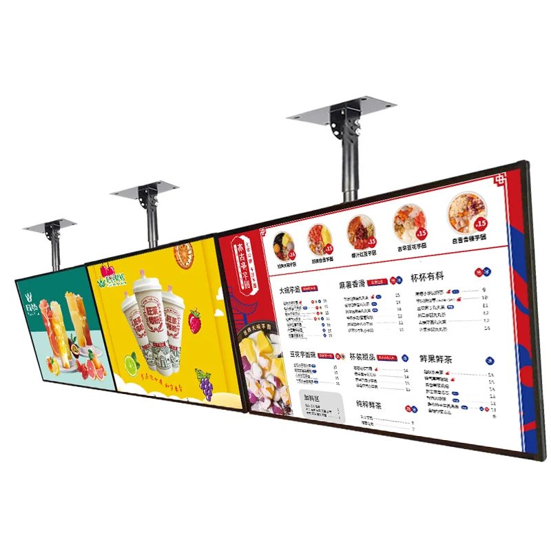 

32 43 inch hanging advertising player menu board display