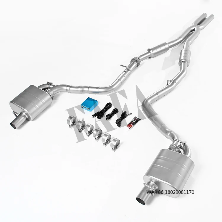 For Dodge Challenger Stainless Steel Exhaust System Mid-tail Electric Valve Exhaust Muffler High-performance Catback Exhaustpipe