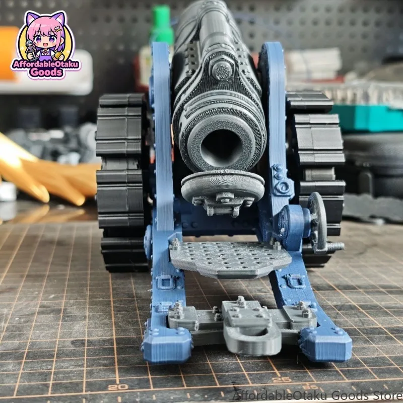 Ultramarines Inspired Sci-Fi Artillery Howitzer 3D Printed Assembly Kit – Posable Barrel Open Rear Tabletop Miniature Gift view 5