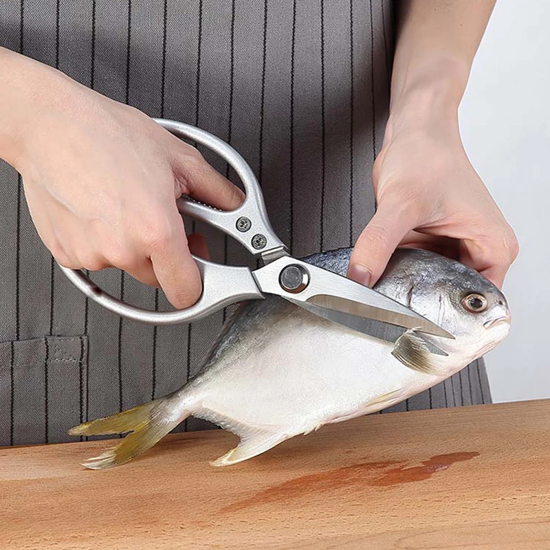Multifunctional Kitchen Tools Kitchen Scissors Stainless Steal Meat Vegetable Cutting Scissors Chicken Bone Scissor Can Opener