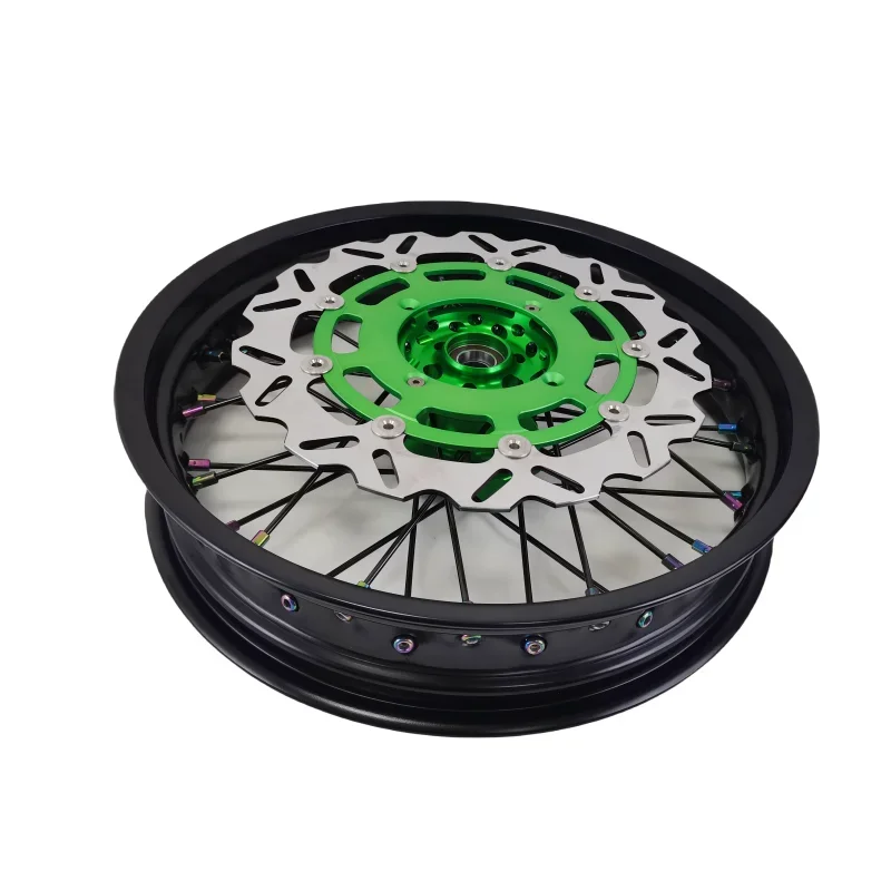 شعبية نمط الجمعية 7116-T6 عجلة حافة CNC محور العجلة 17 بوصة دراجة نارية مجموعات عجلات صالح