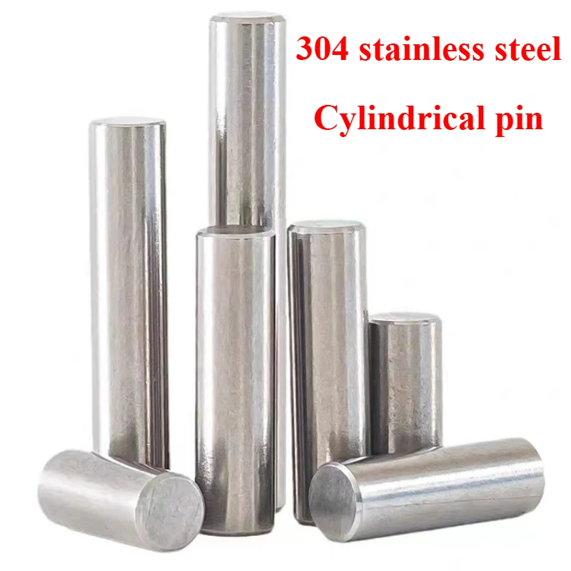 10/25 Uds 2mm 2,5mm 3mm 5mm 6mm 8mm 10mm pasador cilíndrico pasador de localización 304 A2 varilla sólida de eje fijo de acero inoxidable