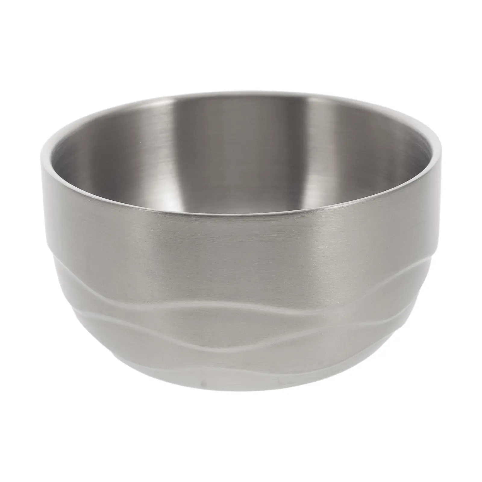 Stainless Steel Rice Bowl 4 Inch Double Wall Heat Resistant Stackable Soup Noodle Porridge Dinnerware
