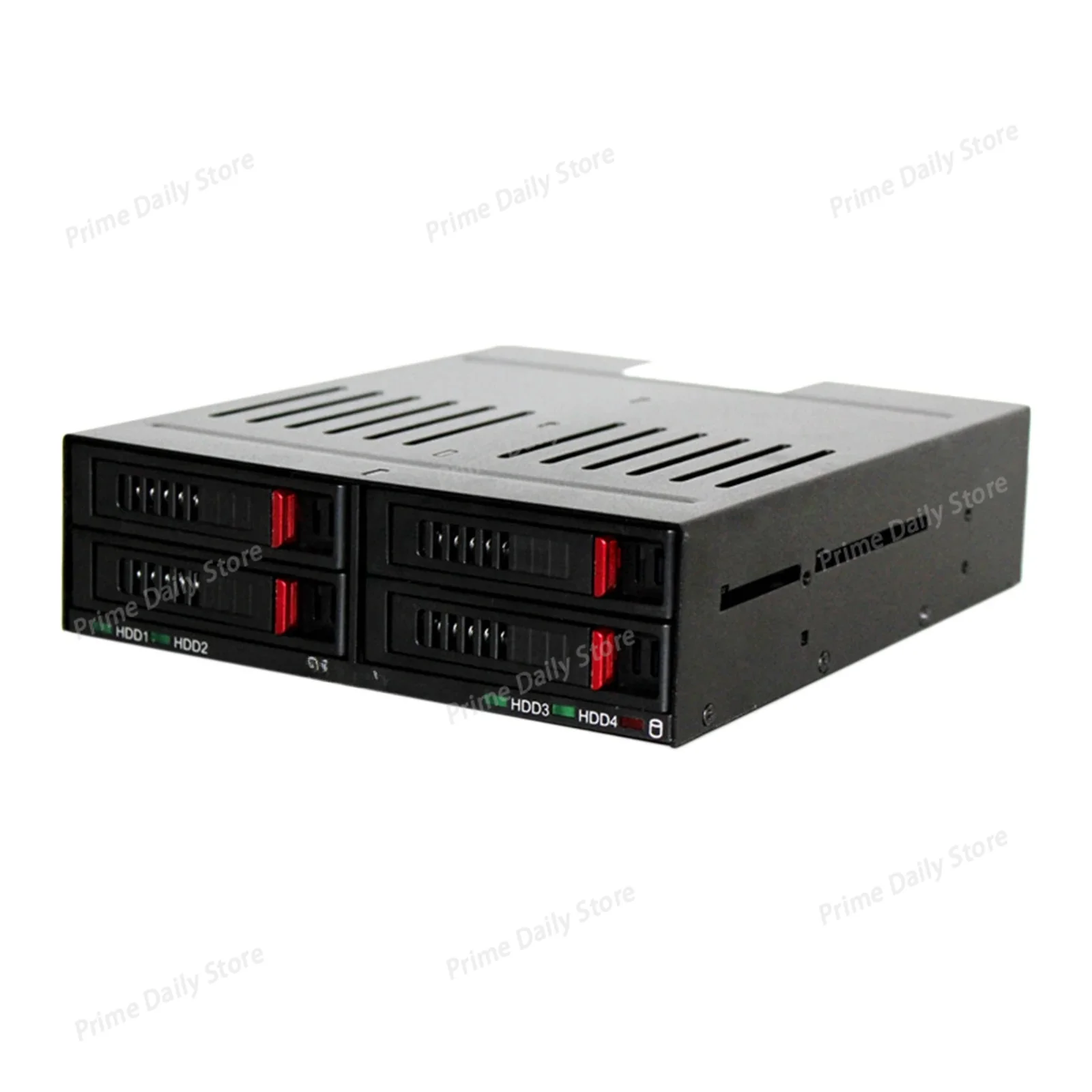 4‑Bay Internal Hard Drive Enclosure, Multi‑Bay SATA HDD Cage for PC Computer Chassis