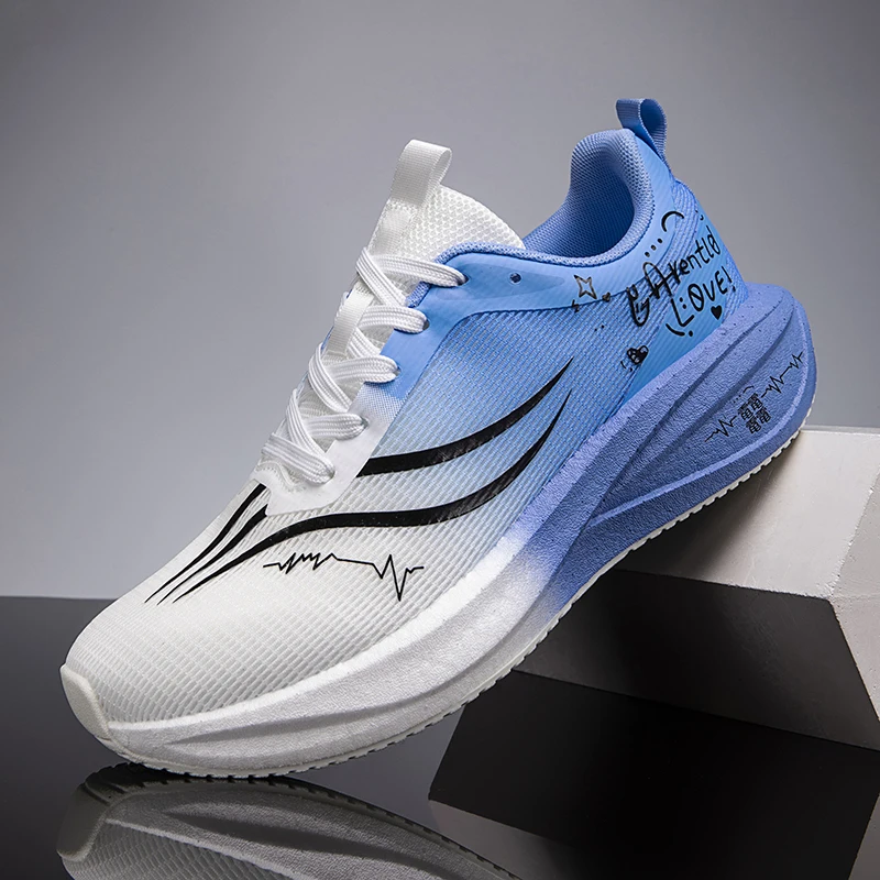 Men Running Shoes Carbon Plate Marathon Speciality Sports Breathable Lightweight Women's Comfortable Nonskid Leisure Sneakers