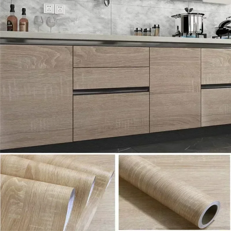 1pc 40cmx3meters Wood Peel and Stick Wallpaper, Self Adhesive Wood Grain Contact Paper for Cabinet Drawer Furniture Countertop