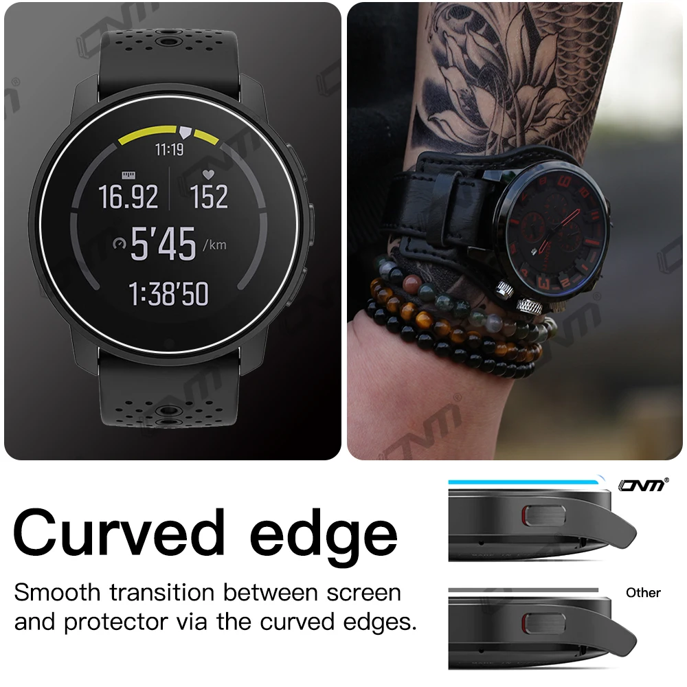 Kit 4 Vetri Temperato Per Suunto 9 Peak Pro – Ultra HD, Antigraffio, Senza Bolle, Con Guida All'Installazione