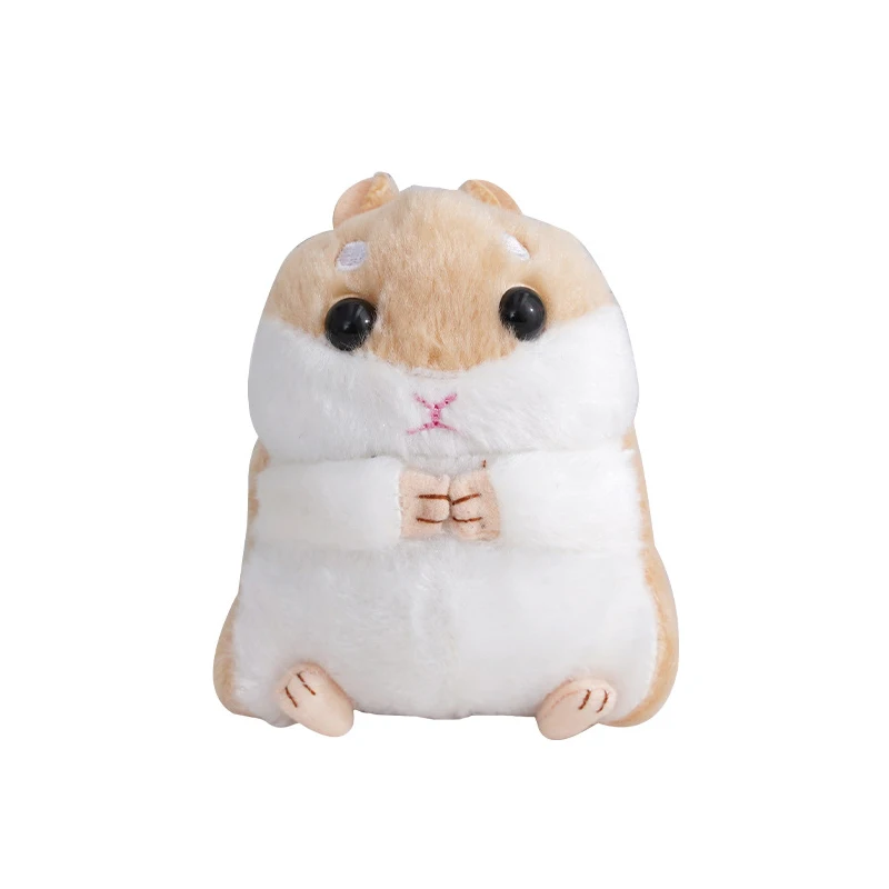 Animal de hamster - Dessin animé doux réaliste, poupées de hamster jouet en peluche | pour anniversaire, Noël, chambre, crèche, canapé, étagère, aller
