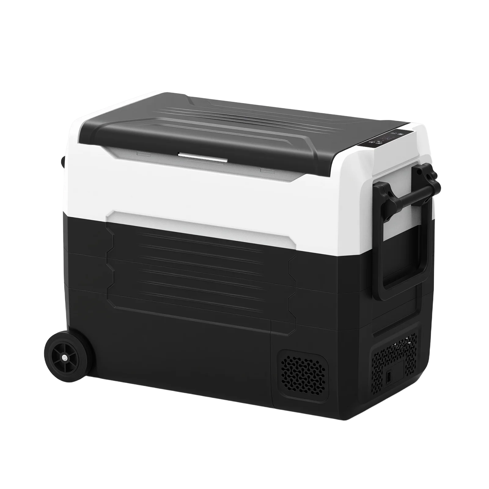 Podofo 55L Auto-Kühlschrank Mini-Gefrierschrank Tragbarer Kompressor-Kühler 12/24V DC 110-240V Eisbox für Camping, Zuhause und Garagen