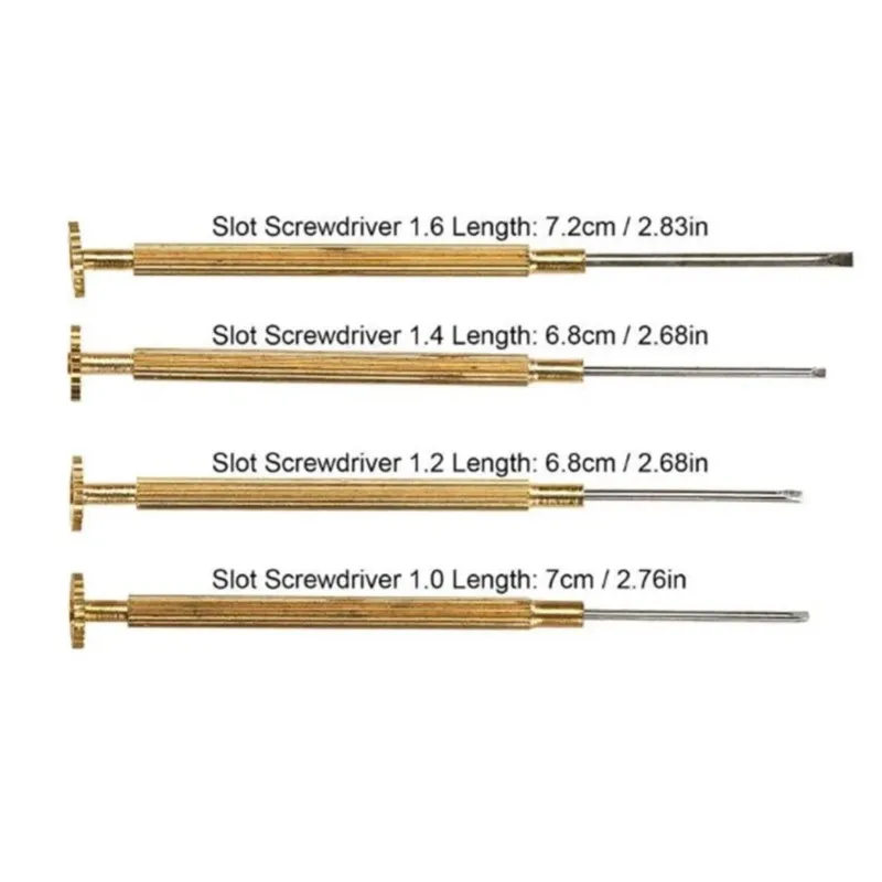 Precise Slot Screwdrivers 1.0-1.6mm Flat Blade For Screwdrivers Set Watch Glasses Computer Removal Install Screws Repair Tools