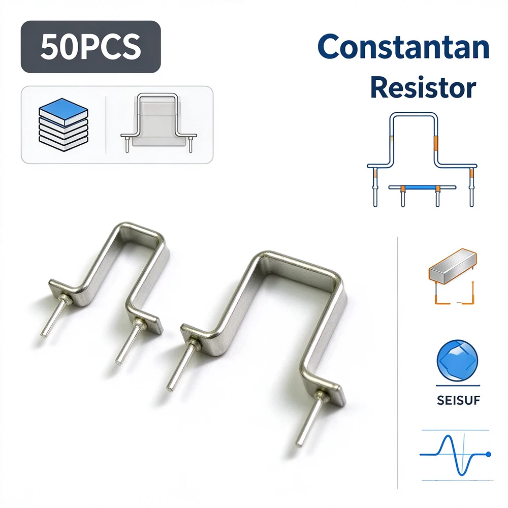50PCS 3W 5W 1% Constantan Wire Resistor Sampling Resistance Shunt Resistors Kang Copper Wire Precision 3mR 4mR 5mR 6mR 10mR 20mR