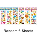 6 Sheets KT Animal