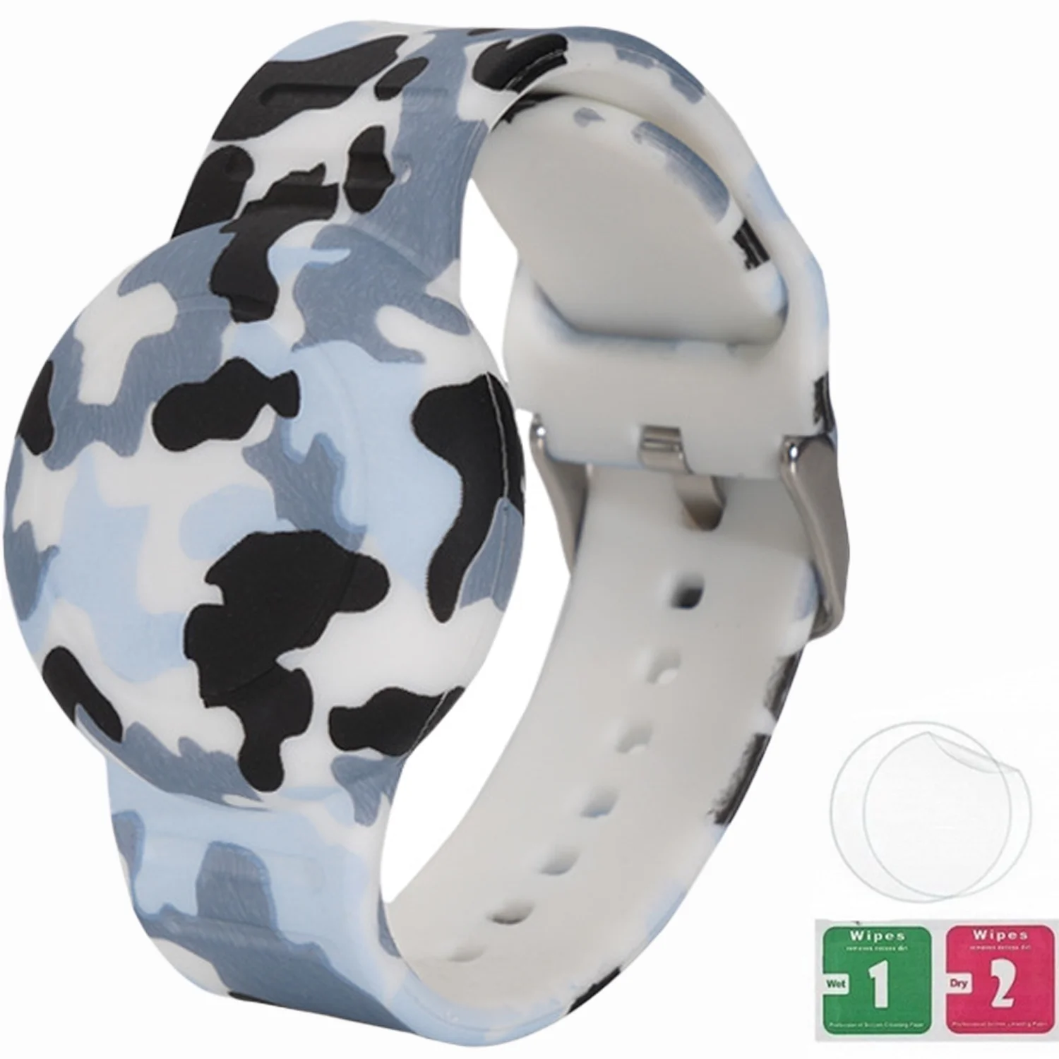 AirTag-Armband für Kinder, Wasserdichter Niedlicher Cartoon-AirTag-Halter für Kinder mit Vollständigem Schutzdesign und Verstecktem Silikon-Armband