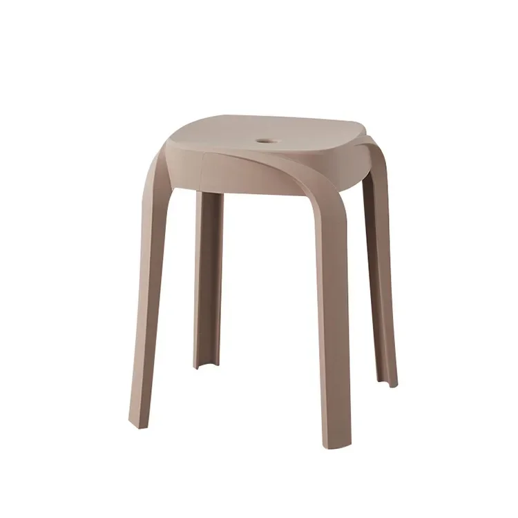 

Modern simple plastic, thickened stool for home use, creative small bench, low glue stool, restaurant square stool