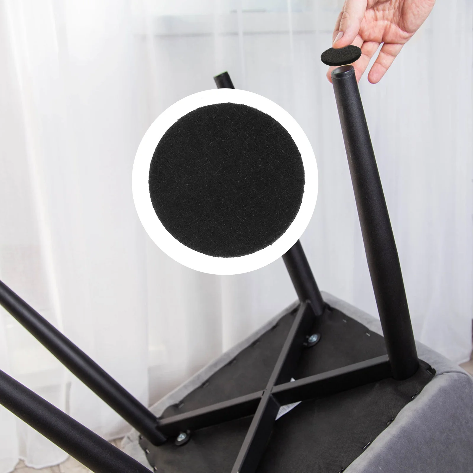 

100Pcs Non Slip Furniture Pads Self Adhesive Chair Leg Floor Protectors Furniture Grippers for Wood Laminate Floors