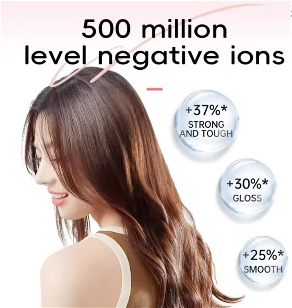 Professional Leafless Hair Dryer Negative Ion Home Salon Personal Hair Styling Tool Compact Electric Hair Dryer for Fast Drying