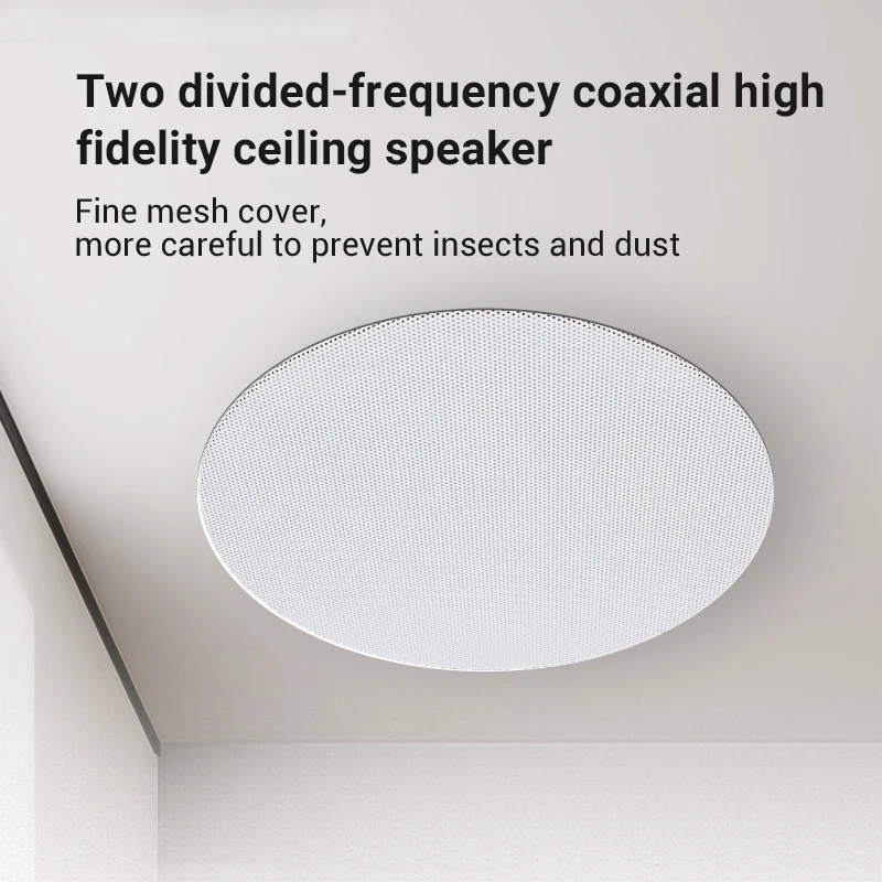 Hi-Fi Sound Ceiling Speaker 5.25 Inch for Home Theater Stereo Audio Background Music System For Indoor Living Room Bedroom S56