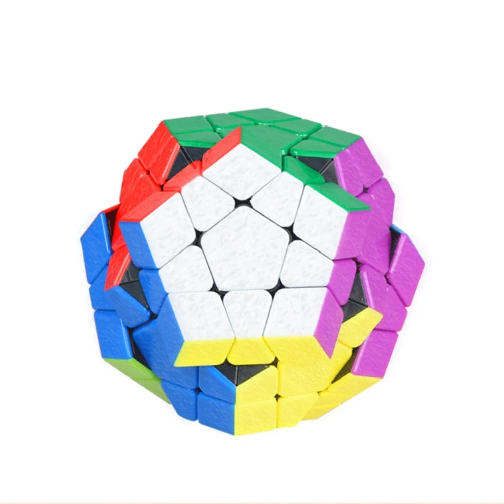 Shengshou-Megaminxeds Cubo Mágico para Crianças, Velocidade Cubos Puzzle, Etiqueta menos Brinquedos Anti Stress, Profissional 12 Lados, Presente