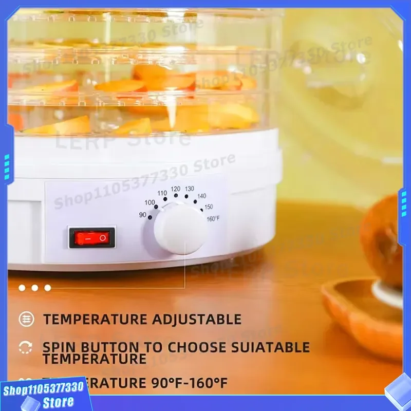 350W Electric Food Dehydrator 12 Tray Fruit Vegetable Dryer Machine for Herbs Jerky Dried Snacks Home Kitchen Appliance 12