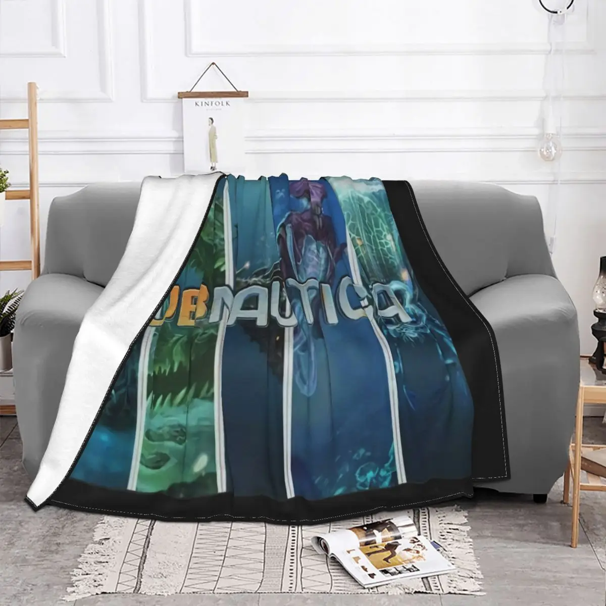 Subnautica Indie Game Unisex Tee Crewneck Movie 3D Kawaii Cotton Good Quality Creative Design Throw Blanket