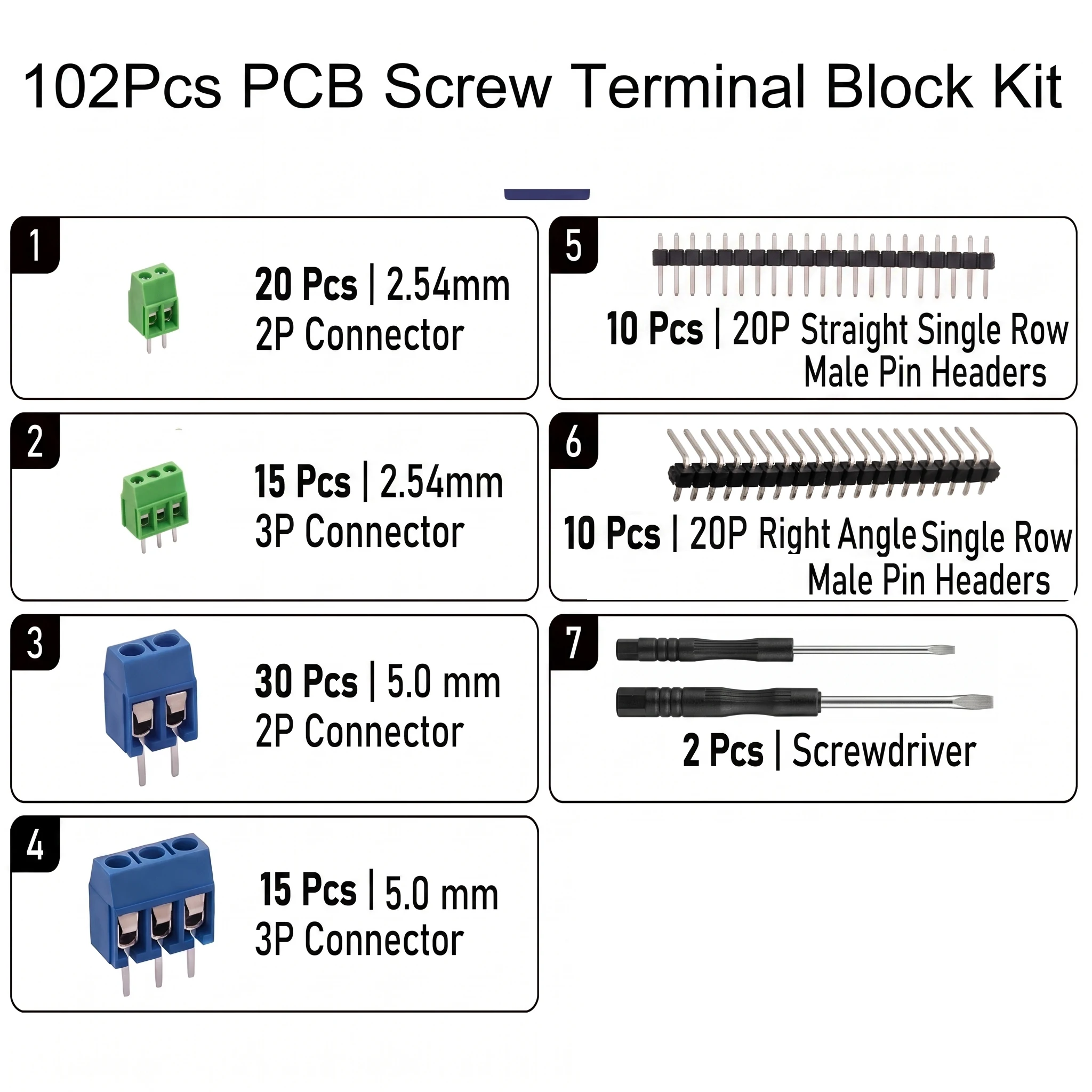 102 Adet Vidalı Terminal Bloğu - Screw Terminal Block incelemesi ve fiyatı