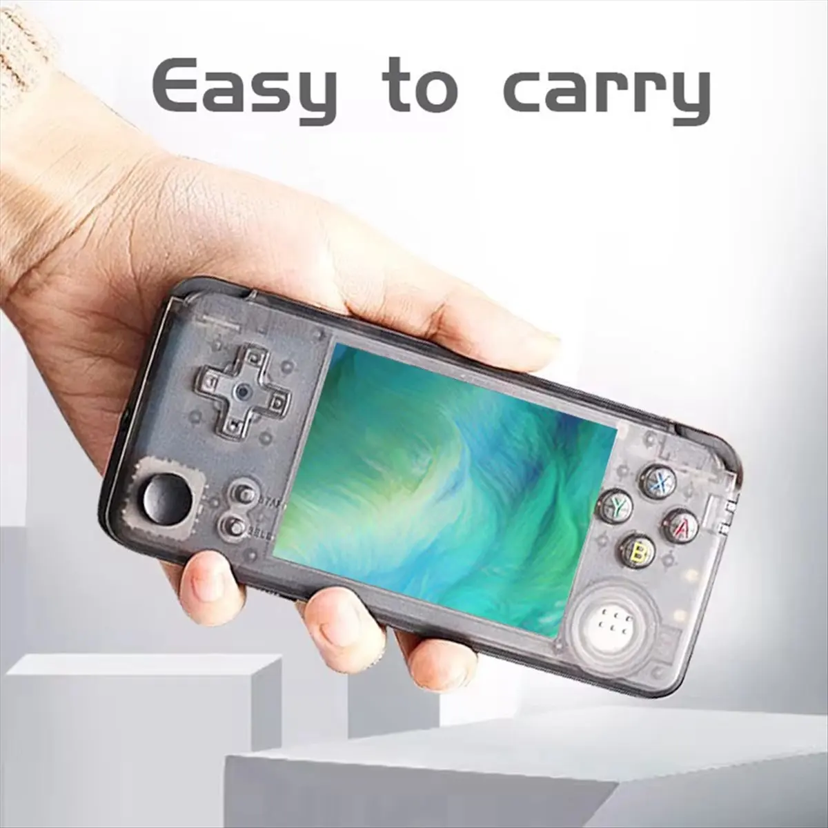 AS62 Handheld Retro Game Console 3000 Games 360 Degree Control Joystick 1800mAh for GBC GBA Video Game Player