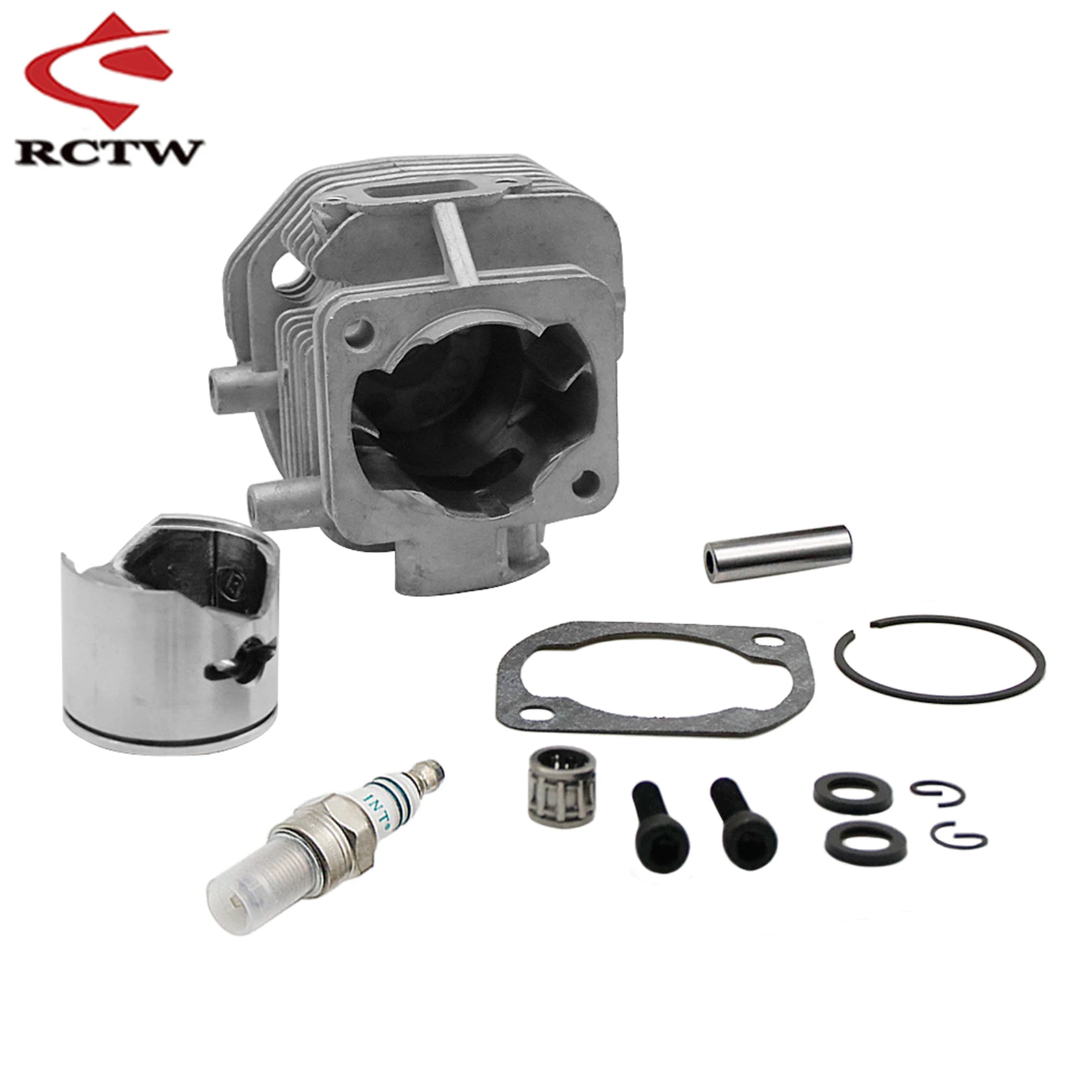 2 Gat 29cc Cilinder of Carburateur Kit voor 1/5 Hpi Rofun Rovan Km Baja 5B 5T 5SC FG Losi 5ive T GoPed Rc Auto Gasmotoren Onderdelen