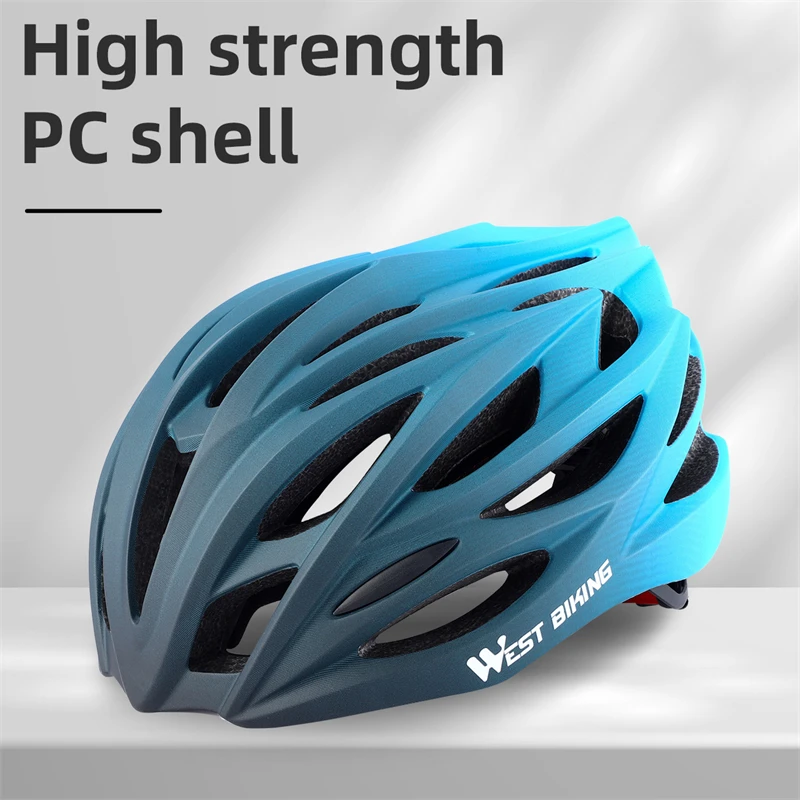 WEST BIKING Ultralight Cycling Helmet Integrally-molded Men Women Racing Helmet Cycling Safety Cap MTB Road Bike Accessories