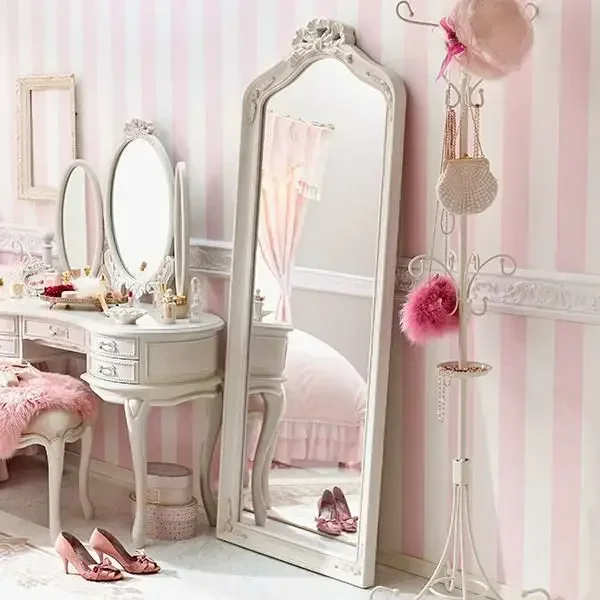 Premium Outstanding European-style Mirror Full-length Mirror Home Bedroom Wall-mounted Fitting Mirror Landing