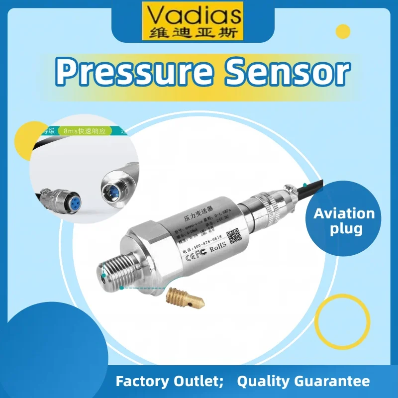 IP65 M20*1.5 Small Pressure Sensor Transmitter 0-1bar 0-4bar 0-25bar to 4-20mA 0-10V 0-5V RS485 Pressure Transducer Transmitter