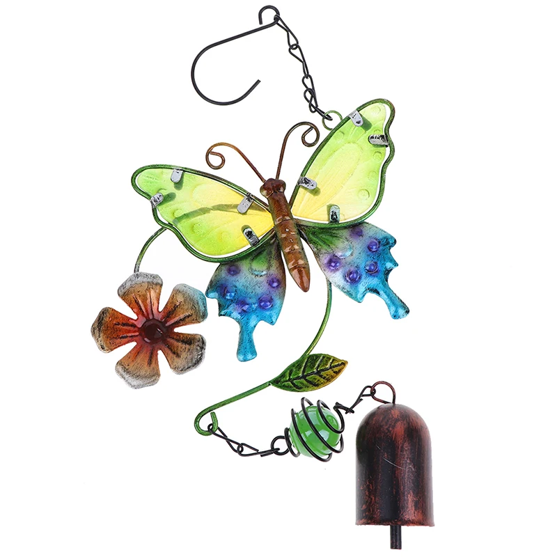 

1PC 100% Brand New Butterfly Wind Chime Outdoor Ornament Music WindChimes With Bell For Garden