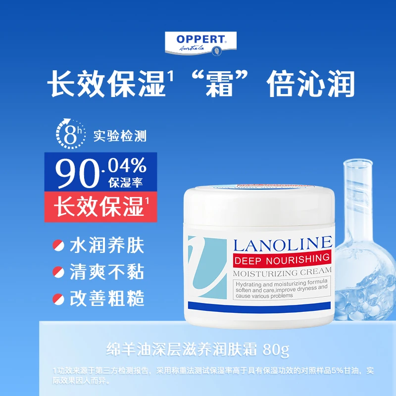 

Крем для лица и шеи Lanolin, интенсивный увлажняющий крем для ночного укрепления, нежирный