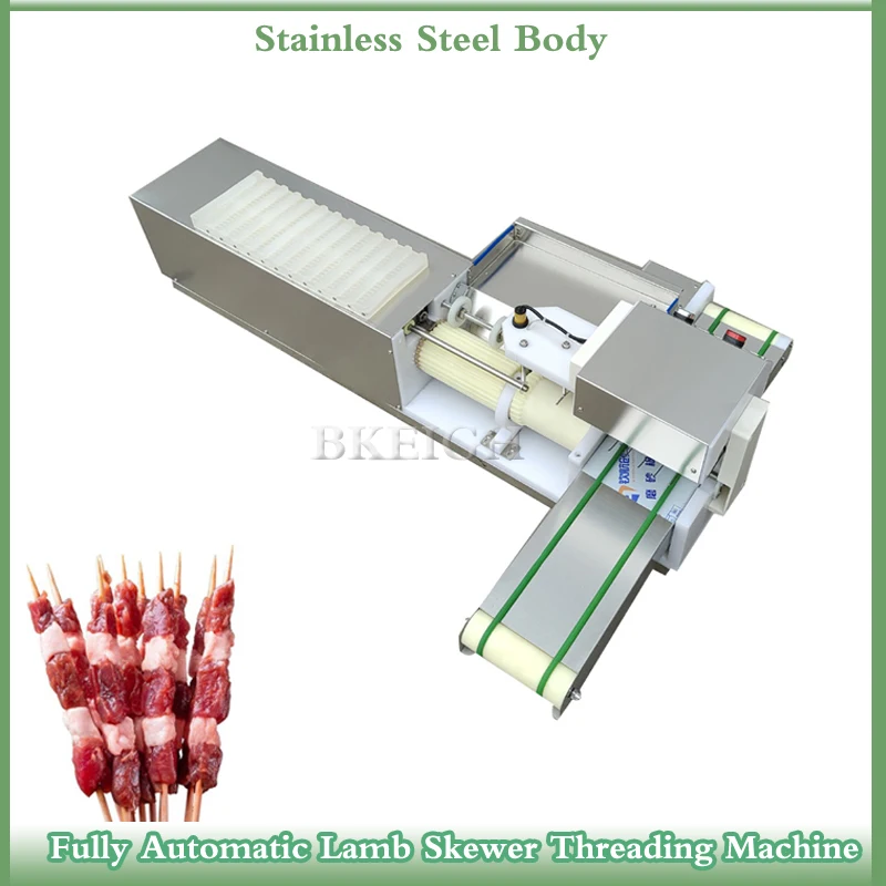 

Barbecue Meat And Lamb Skewers Threading Machine, Beef Skewer Forming Machine