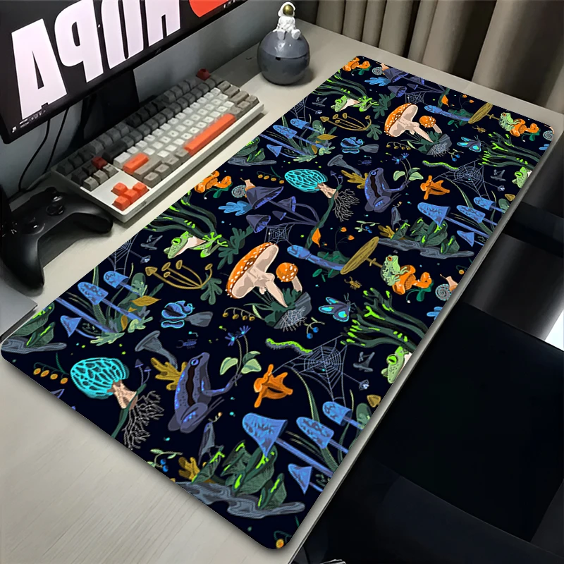 Gaming Accessories Mouse Pad Gamer Cabinet Mousepad Anime Psychedelic Mushrooms Laptop Keyboard Pad Office Accessory Desk Mat