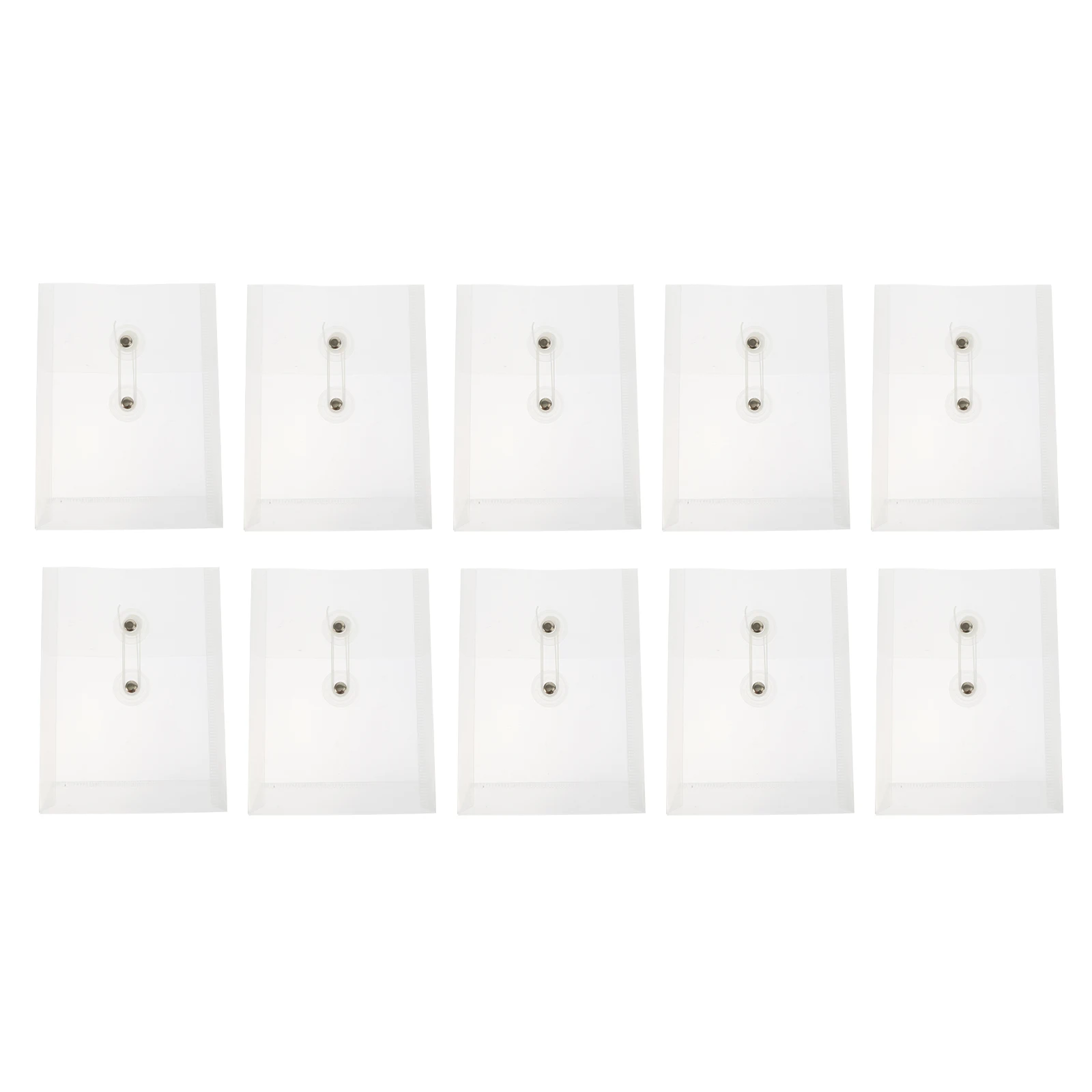 

10 Pcs File Folders PP Plastic Document ganizer Waterproof Storage Bags for Office Home School Stationery Supplies