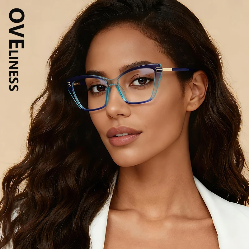 

Очки для чтения «кошачий глаз», женские модные анти-синие очки для компьютерных игр, ТВ, очки для женщин, очки по рецепту