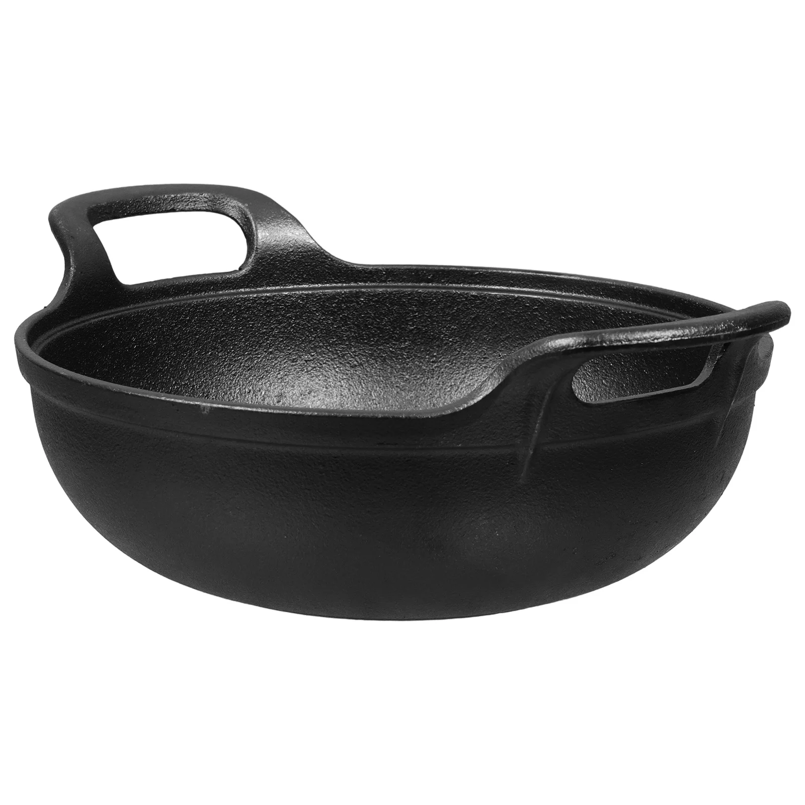 

Cast Iron Dutch Oven Round Bottom Non-Stick Cooking Pot For Steak Seafood Japanese Style Iron Pot Camping Cookware