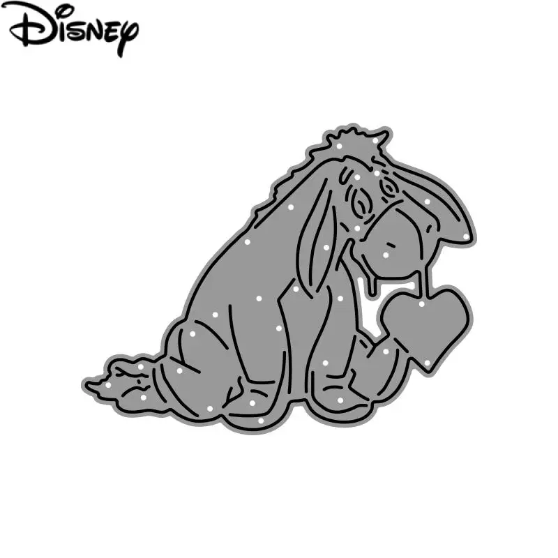 Disney Valentine's Day Metal Cutting Dies Eeyore Holding A Heart Die Cuts Winnie the Pooh Mold Decoration Scrapbook Craft Mould