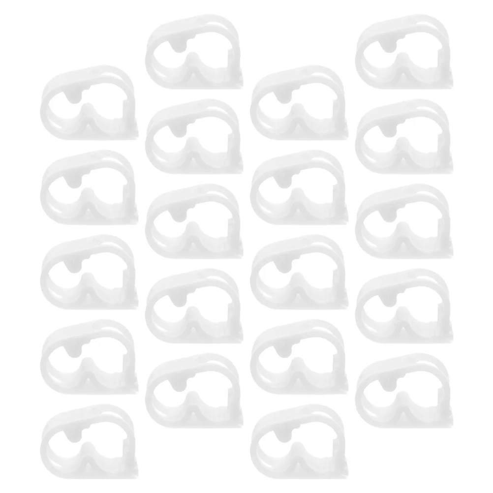 

20pcs 1/4" 5/16" Flow Control Tube Clamps White Plastic Pinch Valves For Laboratory Brewing Aquarium Garden Use Hose Clamp