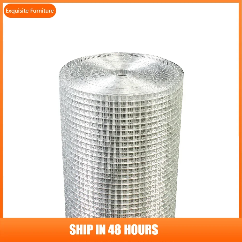 

Hardware Cloth 1/4 inch 48in x 100ft 23 Gauge, Hot-dip Galvanized After Welding Chicken Wire Fence Roll Garden Plant Welded