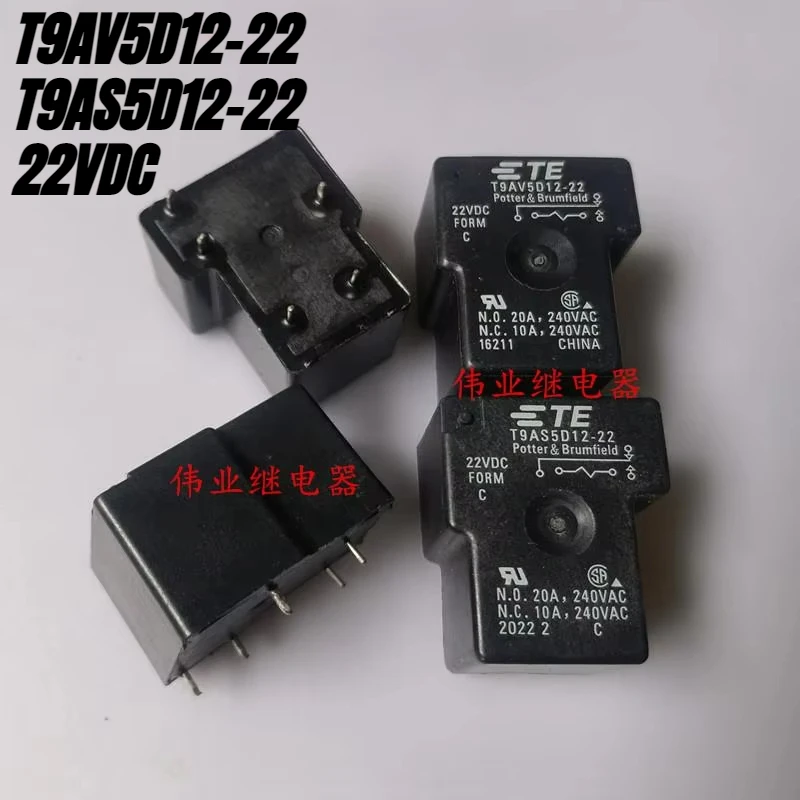 （Brand New Original）1pcs/lot 100% original genuine relay:T9AV5D12-22 T9AS5D12-22 22VDC 5pins 20A