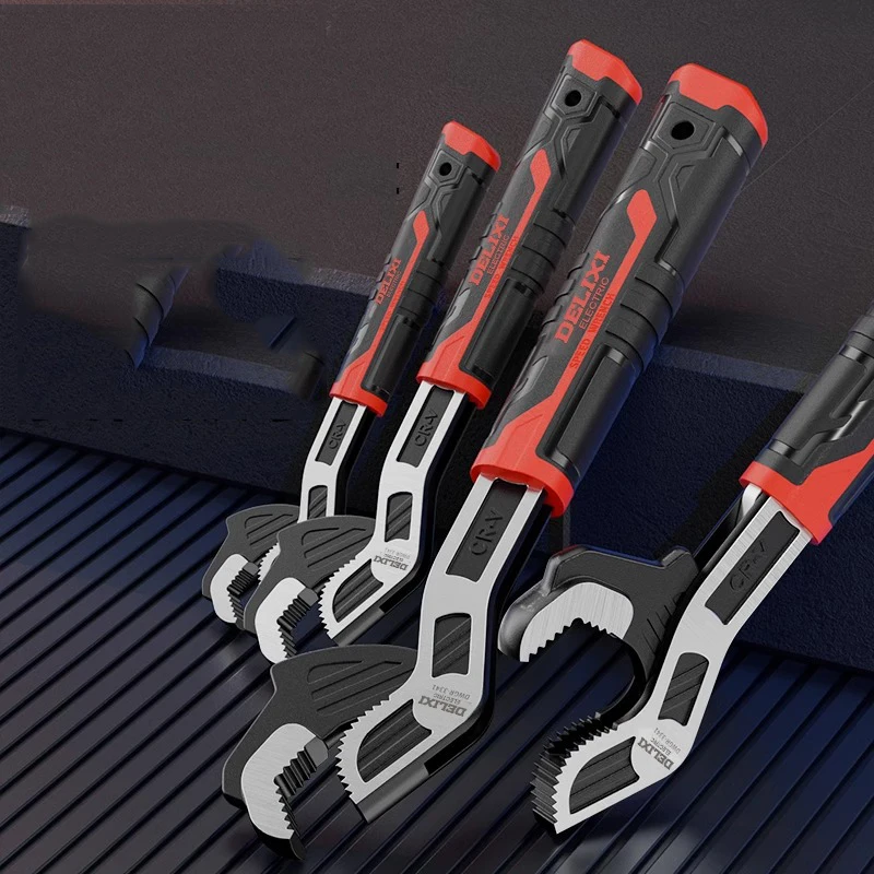 

6/8/10/12 Inch Multifunctional Wrench Self Locking Pipe Wrench Adjustable Open Wrench Water Pump Pipe Pliers Universal Wrench