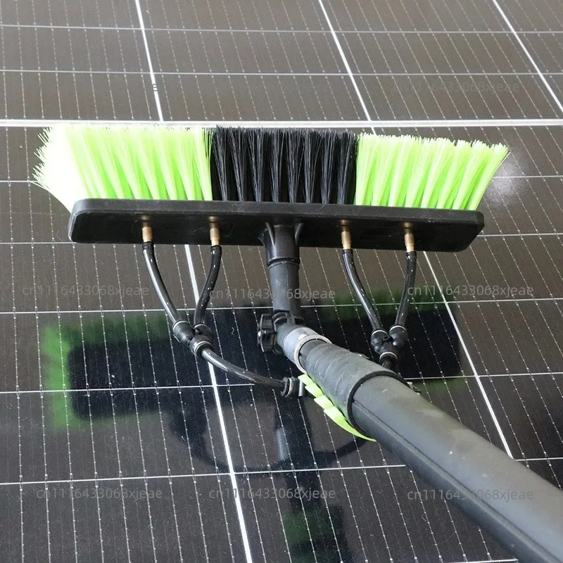 Fed Telescopic Pole Cleaning Brush, 3.6M Extendable Handle for Window Wall Solar Panel