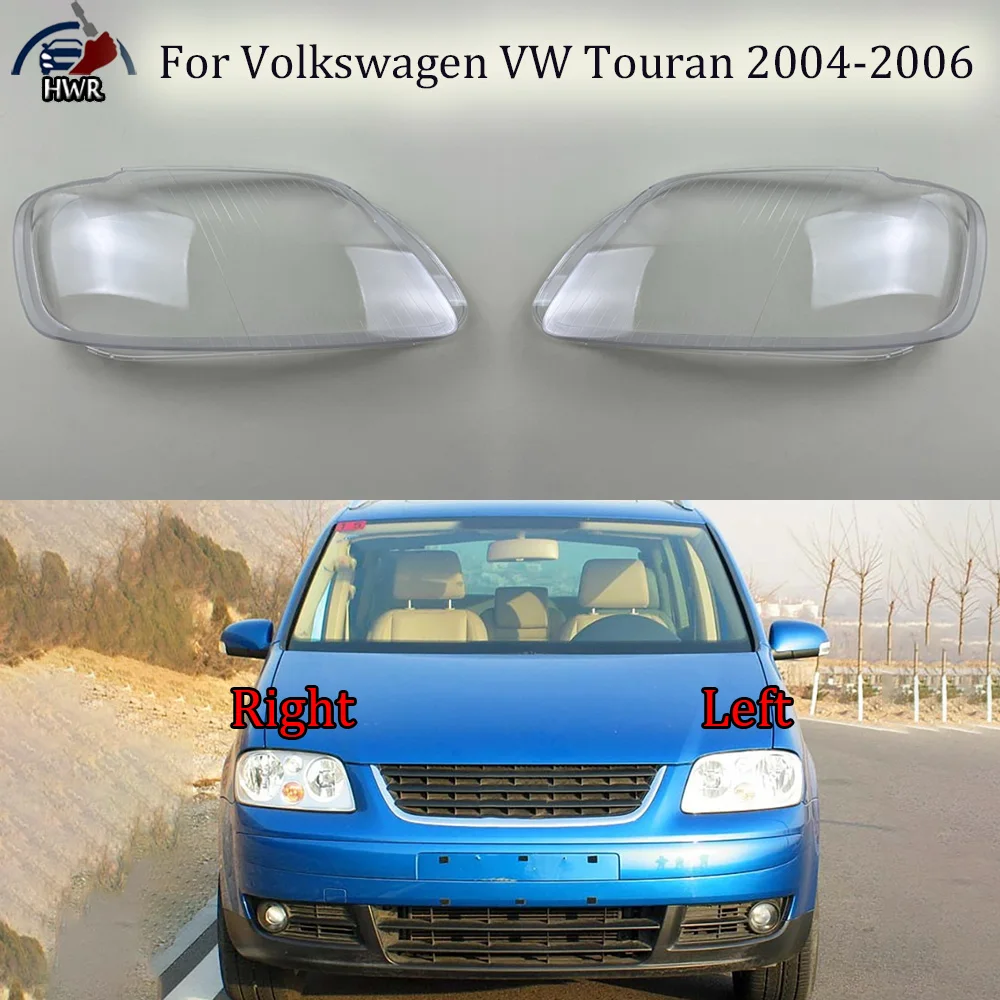 

For Volkswagen VW 2004 2005 2006 Touran Headlight Cover Shade Headlamp Shell Transparent Lampshade Lens Auto Replacement Parts