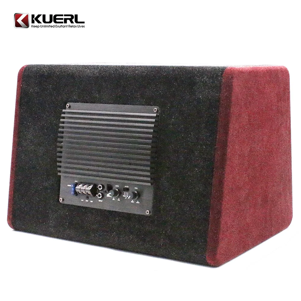 Kuerl 10 inch trapezoid subwoofer auto super bass active car subwoofer refit 12V audio subwoofer for car